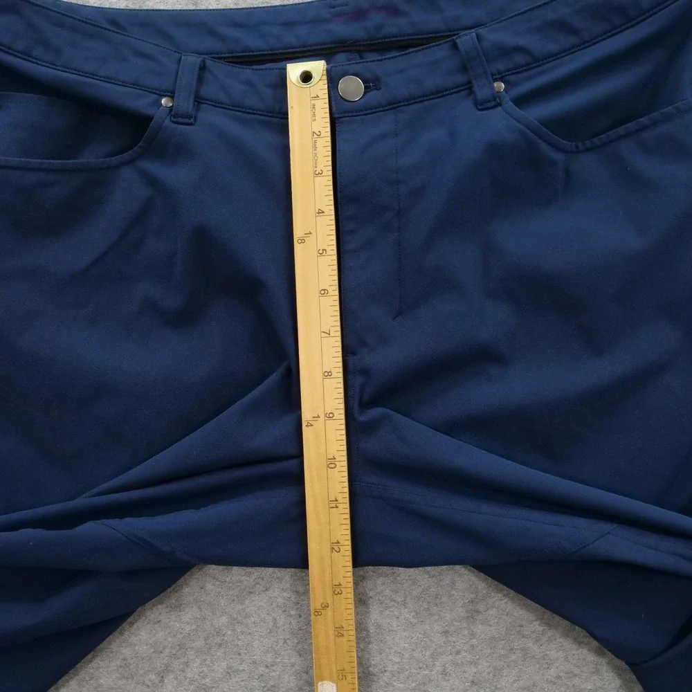 Lululemon Pants Mens 38 Blue ABC Slim Straight Flat Front Pockets Golf